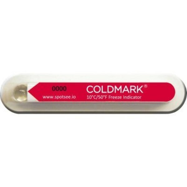 SpotSee‚Ñ¢ ColdMark‚Ñ¢ Temperature Indicators, 10¬∞C/50¬∞F, 100/Box, Shockwatch, Mfr#: CM 10/50